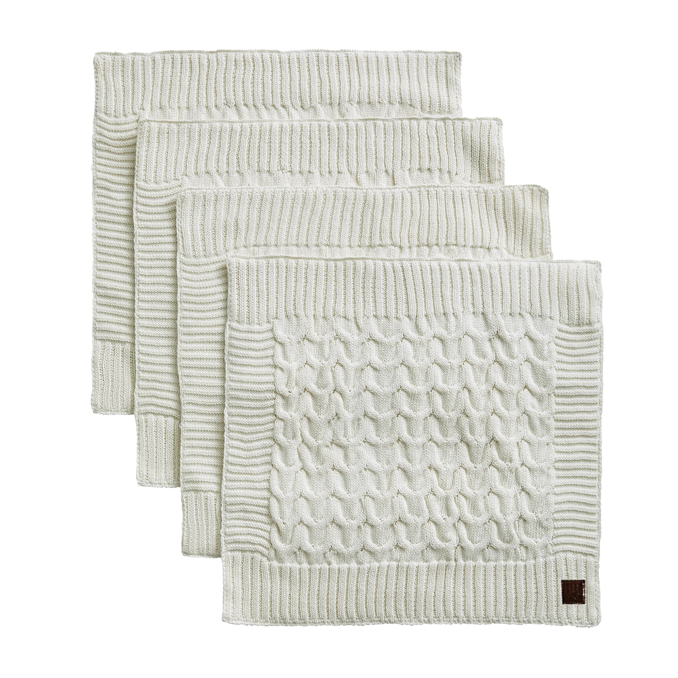 Better Homes & Gardens Ivory Cable Knit Cotton 13-Piece Coordinated Dining Set - Walmart.com | Walmart (US)