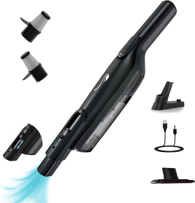 Cordless Handheld Vacuum, Lightweight Portable Hand Vacuum Cleaner with LED Light,Rechargeable Ha... | Amazon (US)