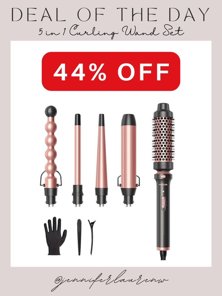 Spring hair goals 🌸✨ Get effortless curls with this 5-in-1 Curling Wand Set—now 44% off on Amazon! 💕 Perfect for every style, from beachy waves to voluminous curls. Don't miss this deal!

#SpringHair #HairGoals #CurlingWand #BeautyDeals #AmazonFinds #HairStyling #EffortlessCurls #BeautyMustHaves #SpringGlow #SalonWorthyHair



#LTKFindsUnder50 #LTKBeauty #LTKSaleAlert