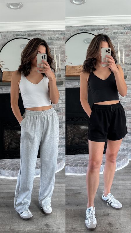 Amazon look for less athleisure, scuba style shorts and scuba style sweat pants from Pinspark. Wearing a medium in both  

#LTKfindsunder100 #LTKfindsunder50 #LTKSeasonal