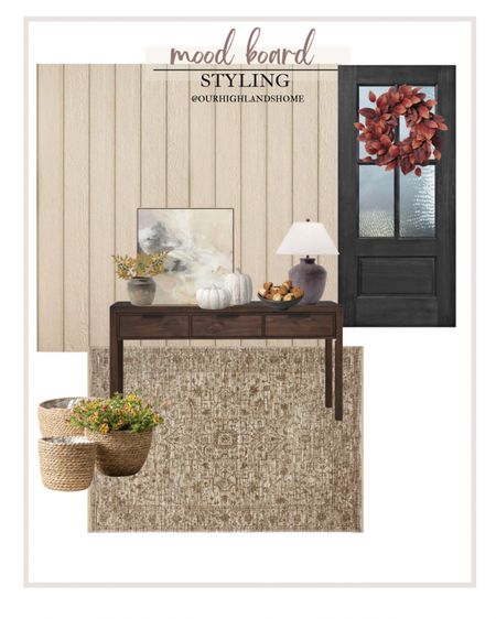 entryway styling for fall simple but warm 

#LTKHoliday #LTKSeasonal #LTKhome