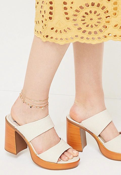 3 Piece Gold Beaded Anklet Set | Maurices