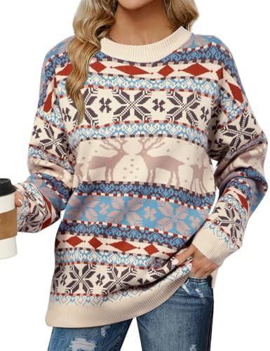 SUPEYA Christmas Sweater Women Ugly Christmas Tree Pullover Shirt Holiday Knit Xmas Sweater Tops ... | Amazon (US)