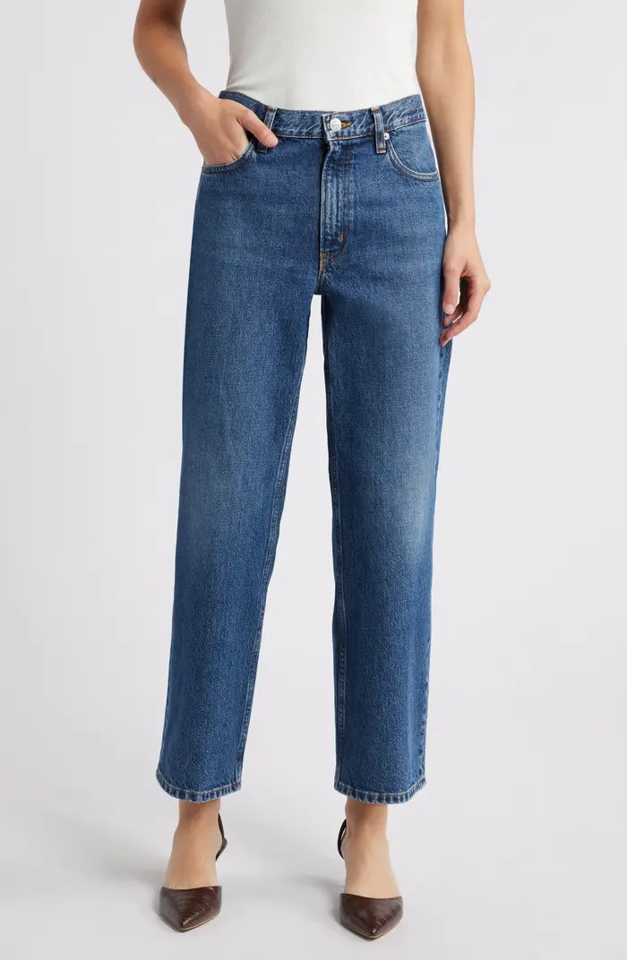 The Hang High Waist Ankle Straight Leg Jeans | Nordstrom
