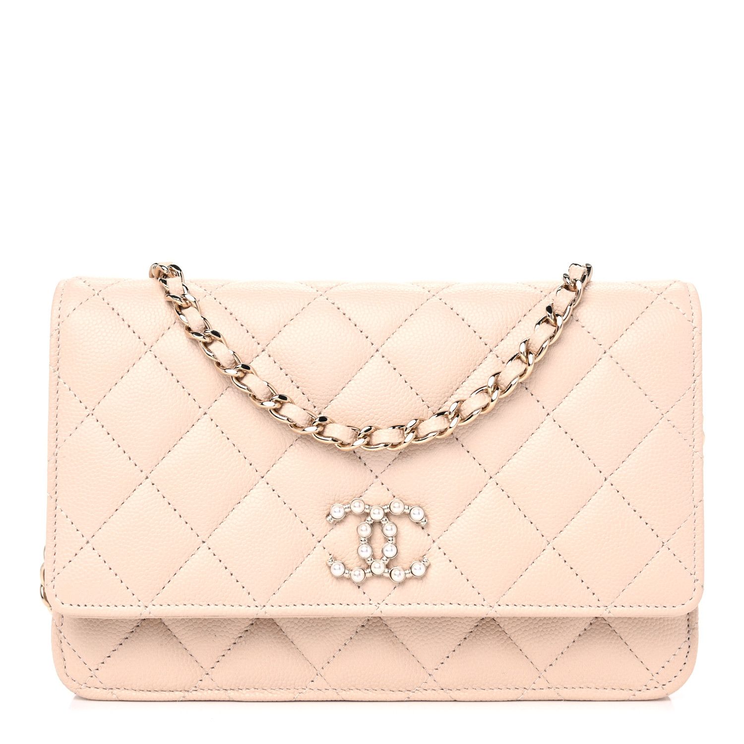 CHANEL

Caviar Quilted Coco Candy Wallet On Chain WOC Beige | Fashionphile