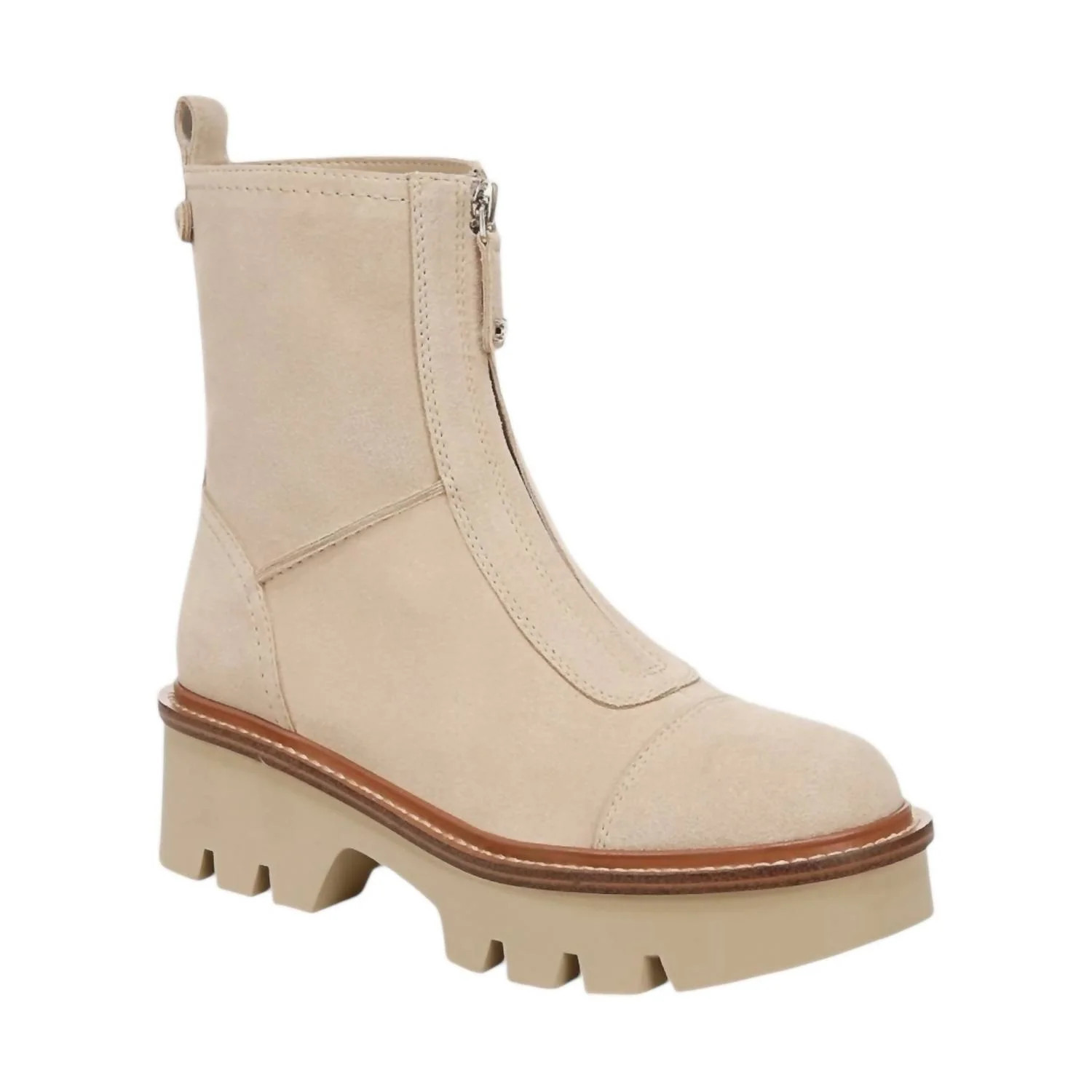 Women's Cooper Zip Up Chelsea Boot In Beige | Shop Simon