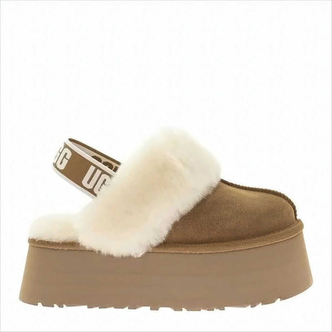 Chunky Platform Mule Slippers With Plush Lining | Shop Simon
