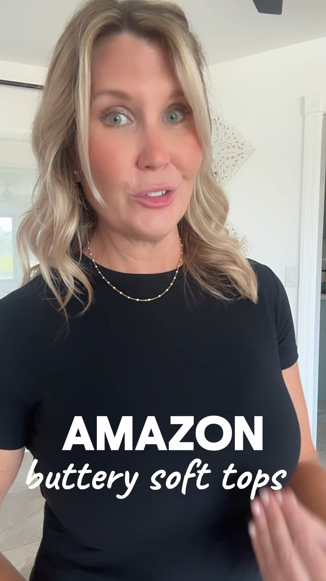 I love this brand for tops!! They are so buttery soft on your skin and the fit is perfect! I am wearing a medium both. If I wanted a bit more compression I would do a small. I am typically a small in tops. These do have so much stretch! 
My necklace is Aetola 🌴

Amazon basics | Amazon fashion | Amazon tops | Fitted top | Casual basics | Wardrobe essentials | Elevated basics | Trendy Amazon finds

 #AmazonFashion #AmazonFinds #WardrobeEssentials #CasualStyle #TrendyBasics #AffordableFashion #ClosetStaples #EffortlessStyle #StyleOver40 #EverydayOutfits #AmazonMustHaves

#LTKWatchNow #LTKPetite #LTKFindsUnder50