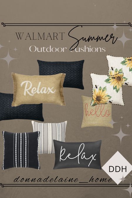 Cute cushions for the patio! Walmart prices✨
Summer ready, outdoor living 

#LTKSeasonal #LTKHome #LTKFamily