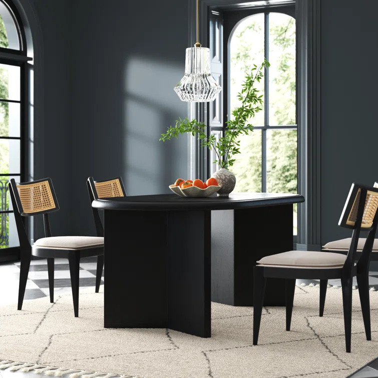 Brix Oval Solid Wood Dining Table | Wayfair North America