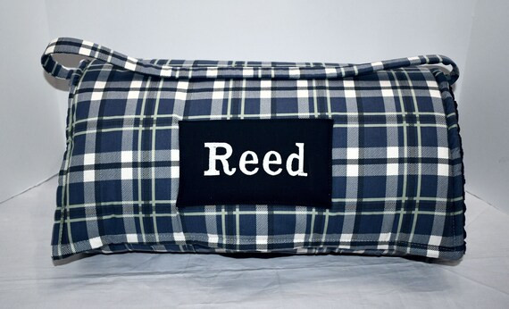 Navy Water Plaid Gingham Check Kids Nap Mat  with Navy Minky | Etsy | Etsy (US)