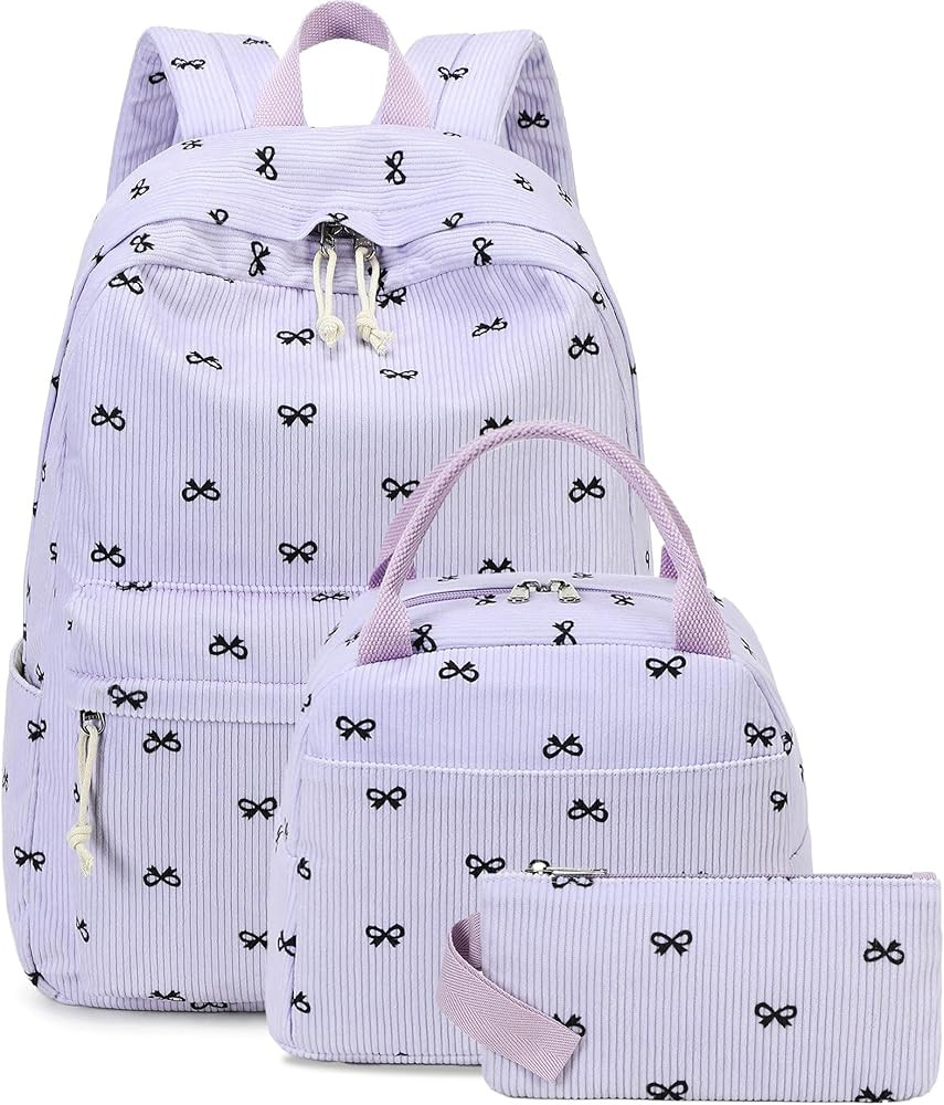 LEDAOU School Bag Backpack Set for Girls Teen Backpack | Amazon (US)