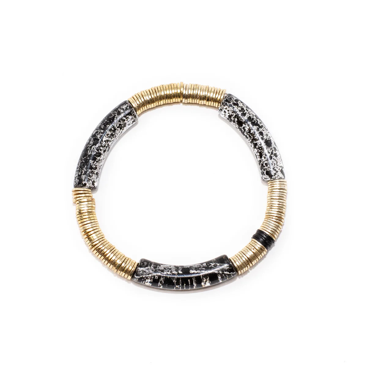 Clear & Black Splatter Paint Zo 6mm | Allie + Bess