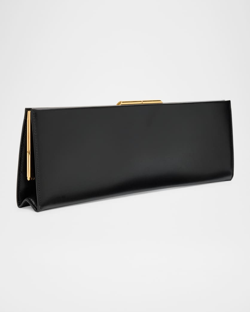 Midnight Large Pochette Clutch Bag in Leather | Neiman Marcus