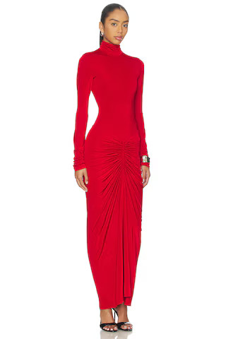 The Andamane Warwick Maxi Turtleneck Maxi Dress in Red from Revolve.com | Revolve Clothing (Global)