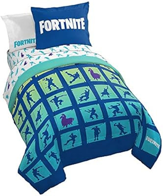 Jay Franco Fortnite Boogie Bomb 5 Piece Twin Bed Set - Includes Reversible Comforter & Sheet Set ... | Amazon (US)