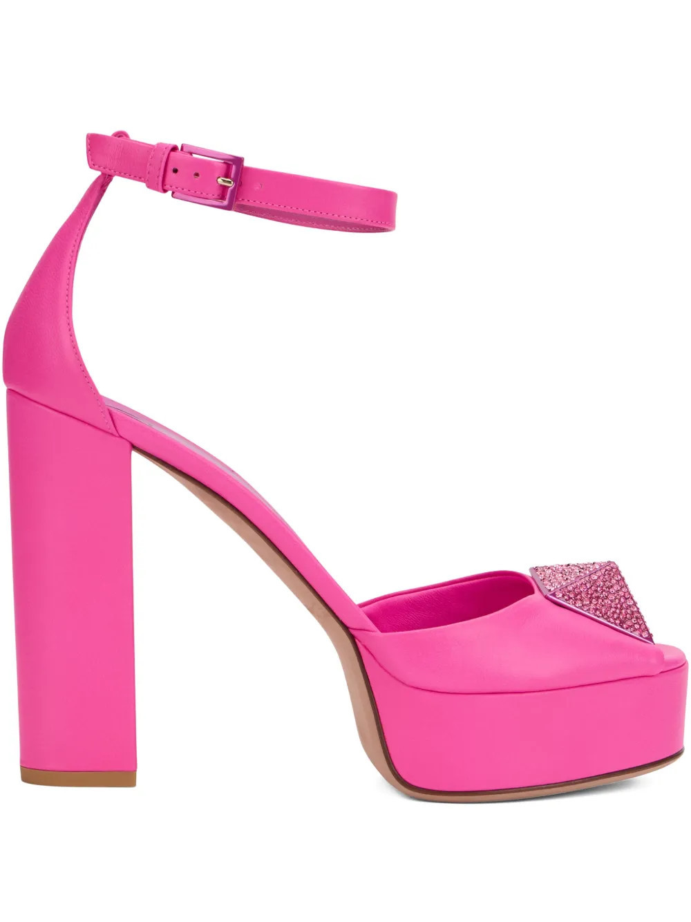 Valentino Garavani open-toe platform pumps - Pink | Farfetch Global