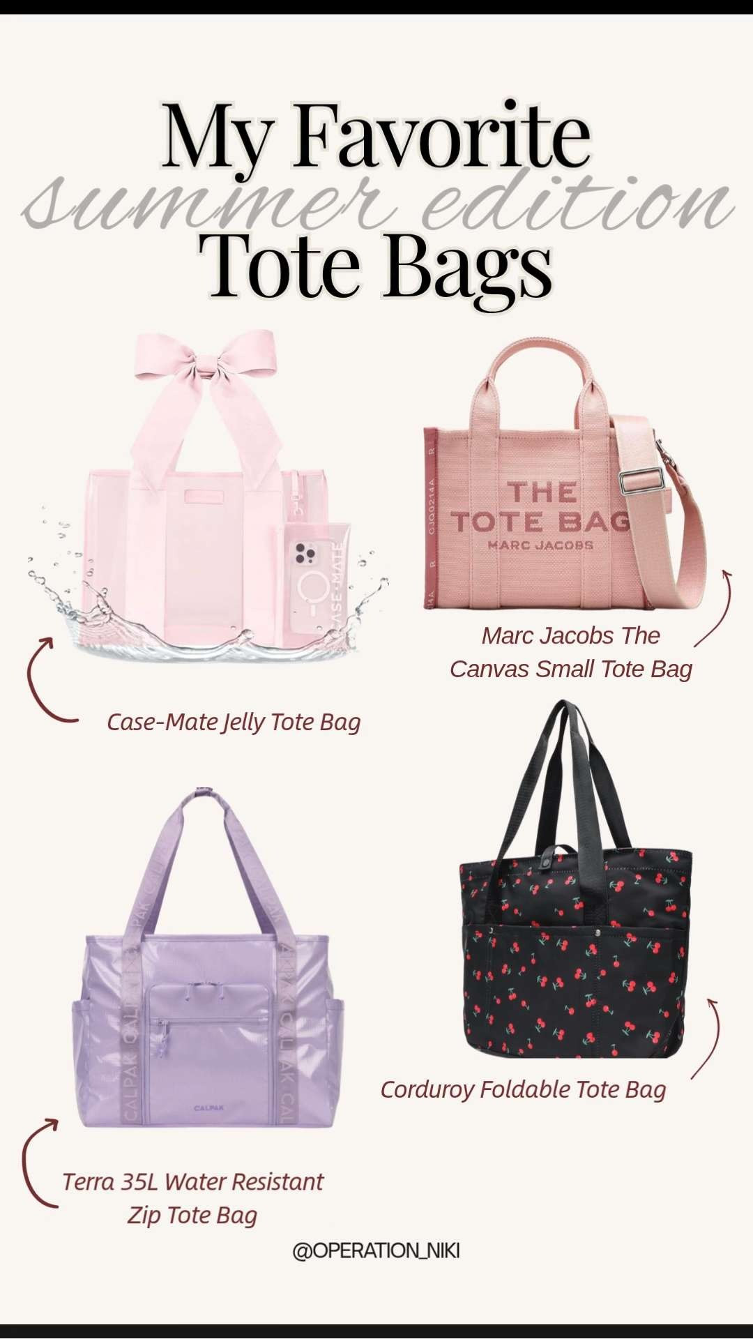 Nothing makes a short getaway easier than having a highly functional bag ready to pack. ✈️ I love grabbing these favorite summer totes for quick weekend trips because they are incredibly useful, spacious, and keep all my travel essentials perfectly organized on the go. 🧳

This curated lineup balances practical durability with a chic seasonal vibe. From water-resistant zip styles and durable canvas to packable, lightweight options, these versatile pieces make navigating your travel schedule simple and completely stress-free. ✨

Follow for more @OPERATION_NIKI on IG, TikTok, & Facebook 

 #TravelEssentials #SummerTotes #PackWithMe #OperationNiki #TravelOrganization #WeekendGetaway #ToteBagClassic #OrganizedTravel #SummerStyle #TravelFinds #LTKHome