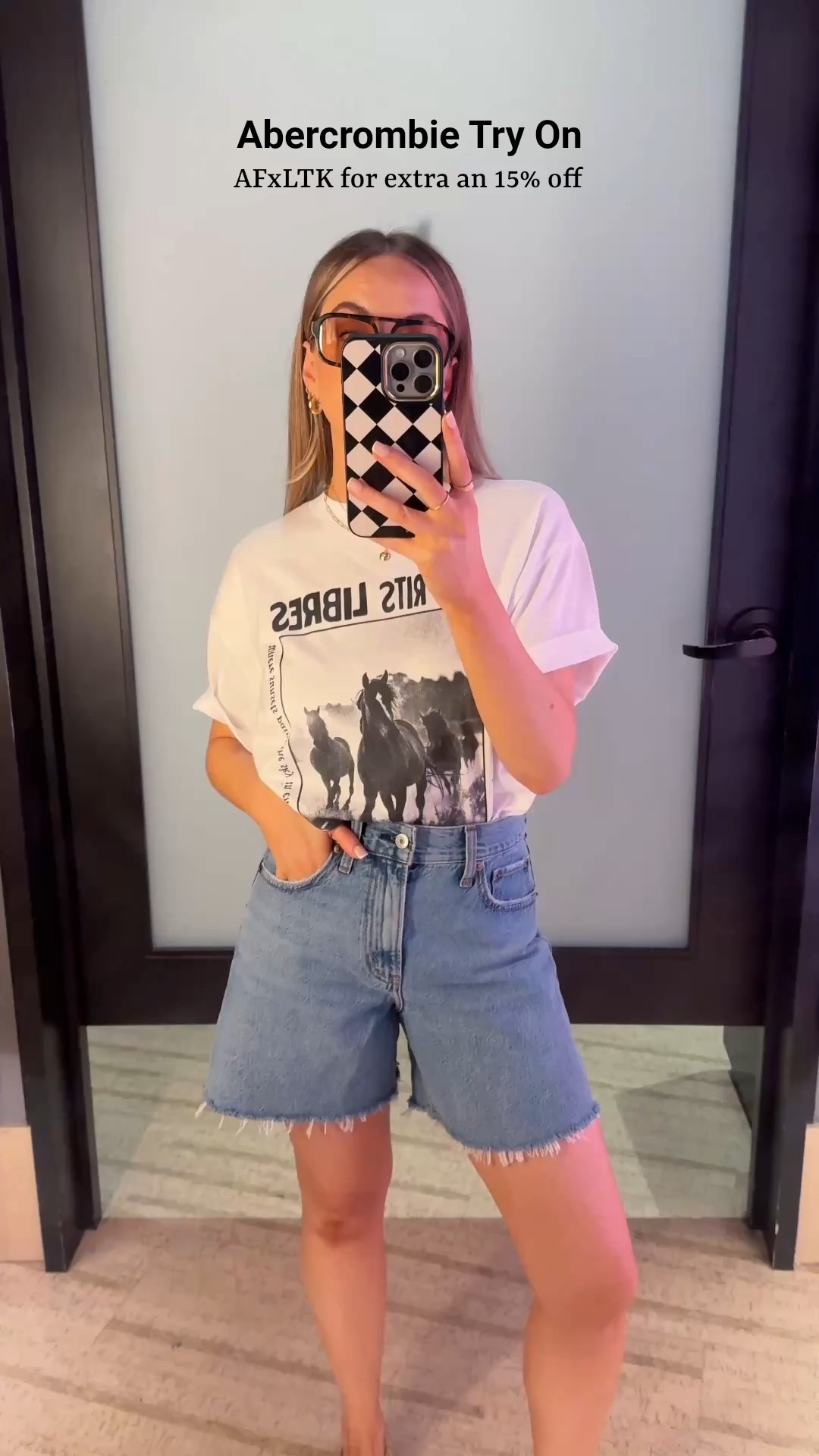 Abercrombie Spring Sale try-on
AFXLTK for an extra 15% off! 

Tee: M
Denim shorts: 25
Linen shirt: S
Cow print shorts: XS
Jeans: 25 short 

#LTKspring #LTKsale #LTKpetite