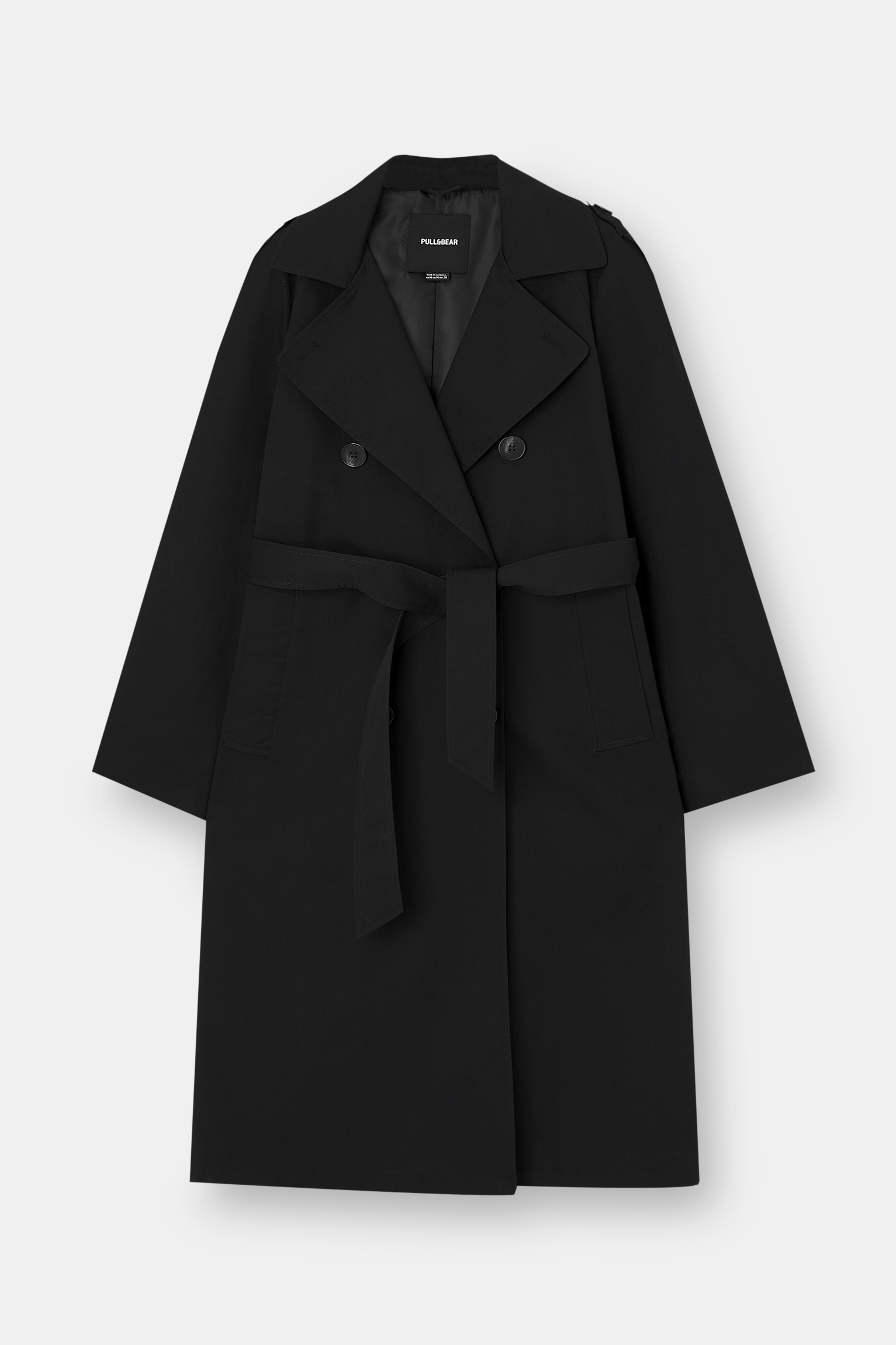 Belted trench coat | PULL and BEAR UK