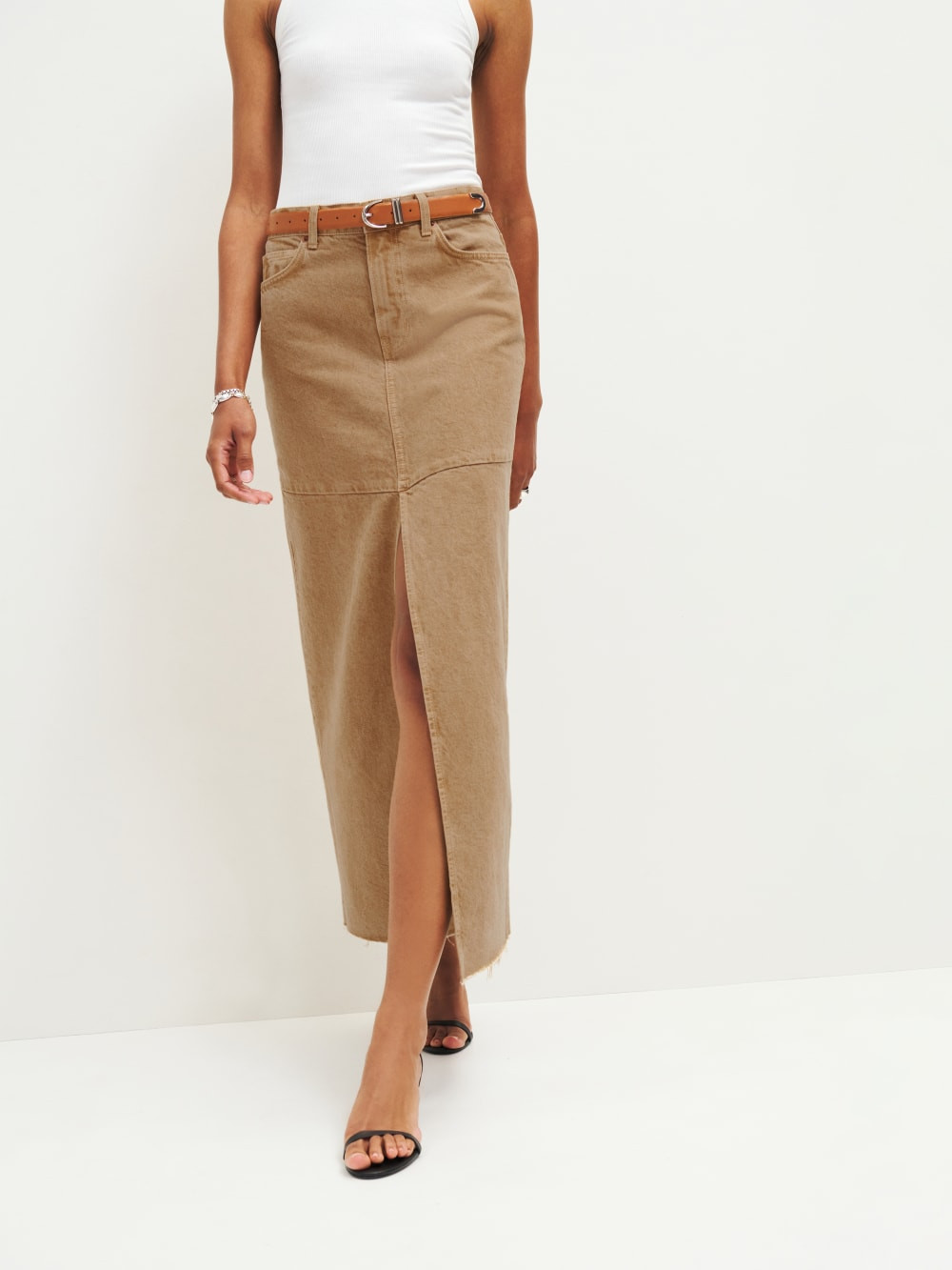 Tazz Maxi Denim Skirt | Reformation (Global)