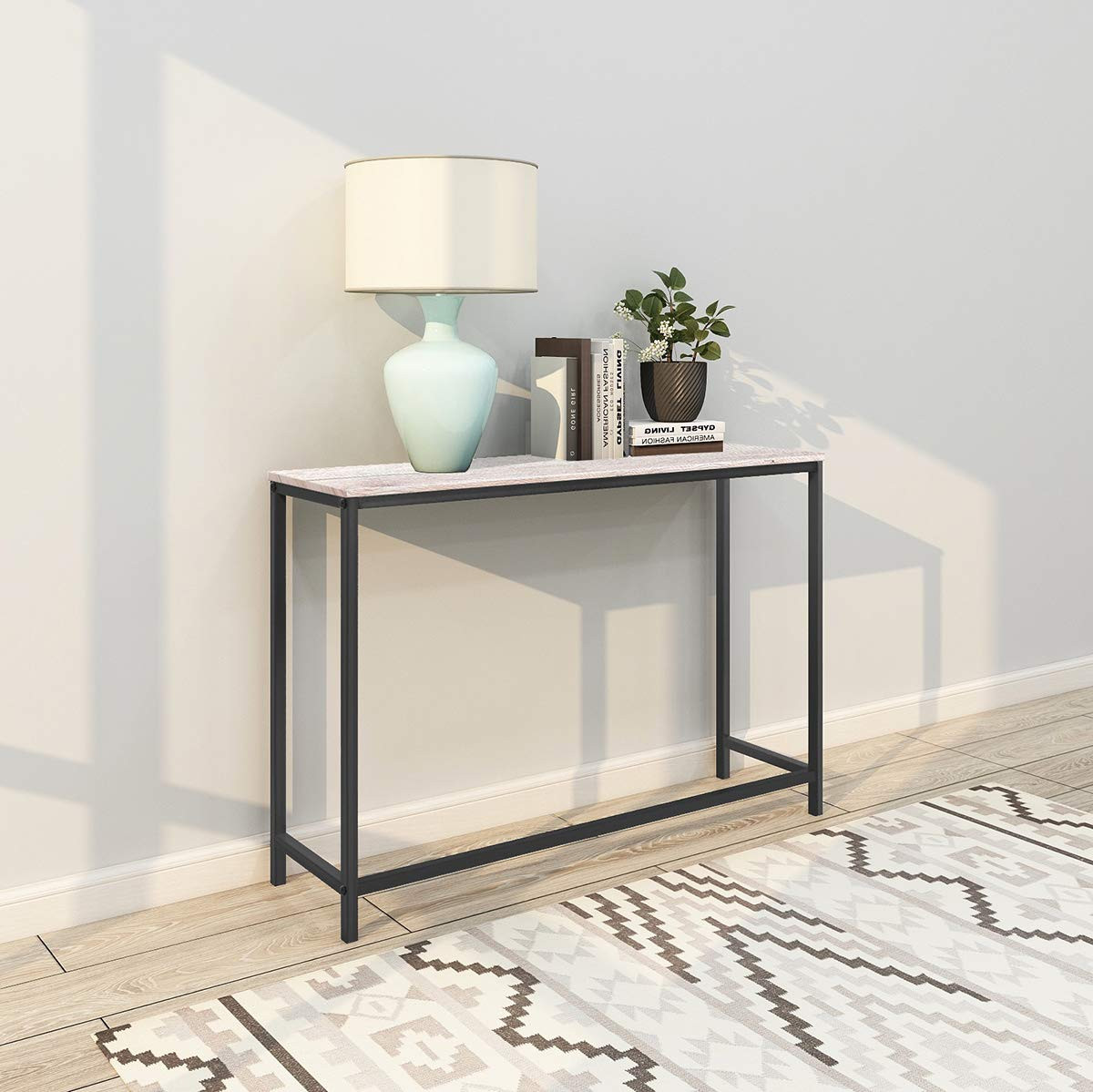 Console Table for Entryway Narrow Sofa Tables Entryway Table Rustic Narrow Entrance Console Table... | Amazon (US)