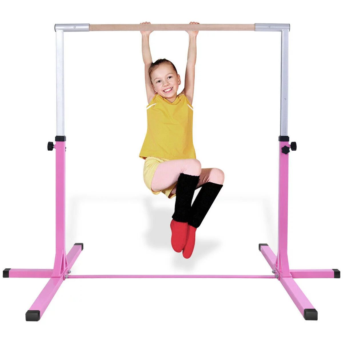 Goplus Adjustable Steel Horizontal Training Bar Gymnastics Junior Home Practice - Walmart.com | Walmart (US)