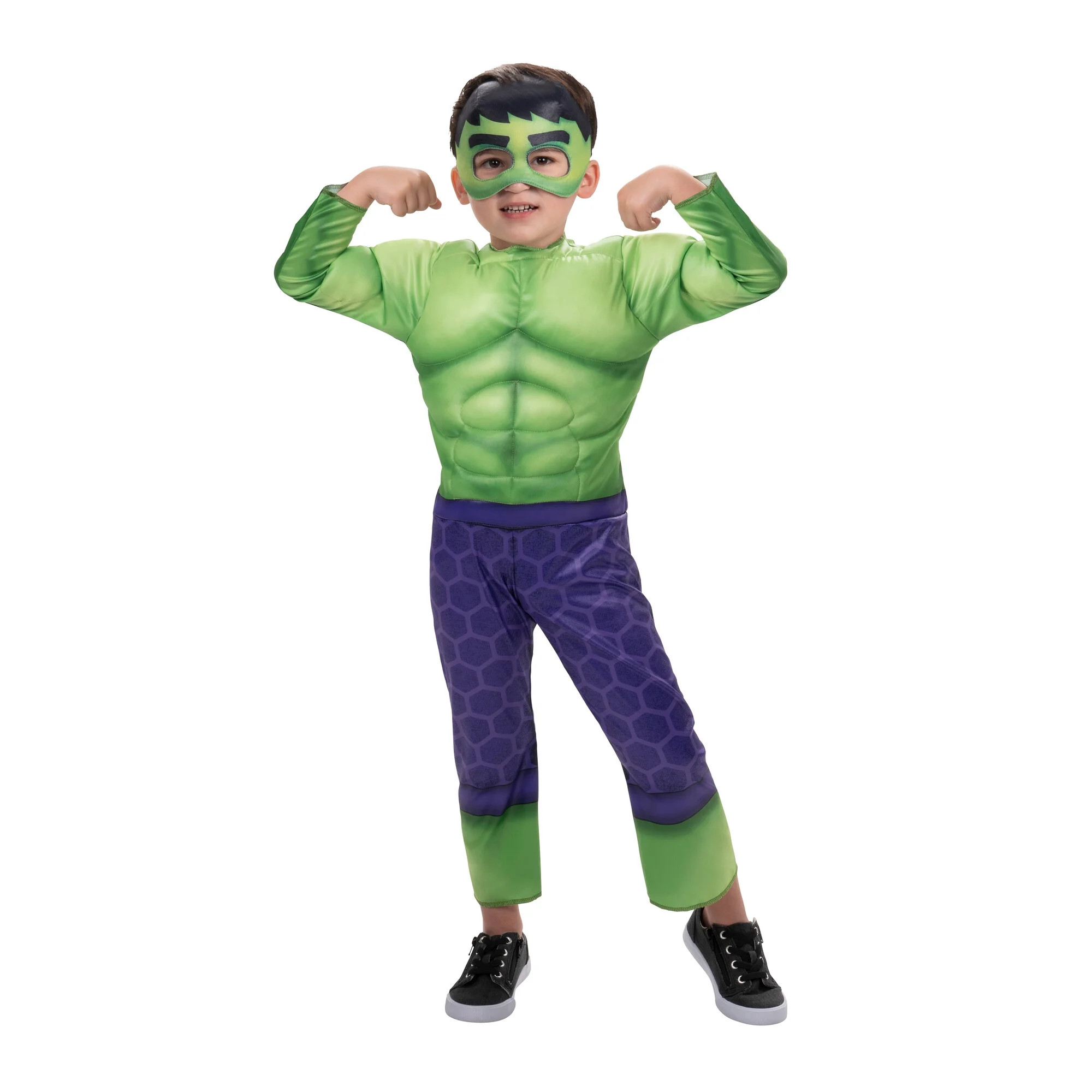 MARVEL Hulk Official Toddler Halloween Costume - Premium Quality Padded Jumpsuit and Fabric Mask ... | Walmart (US)