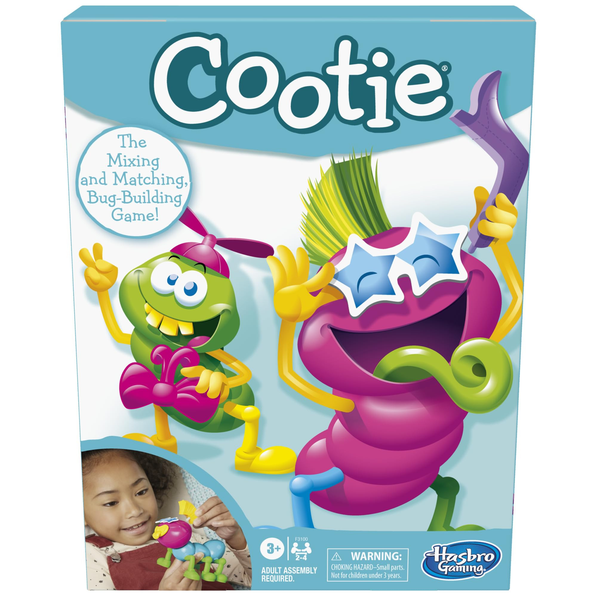 Hasbro Gaming Cootie Mixing and Matching Bug-Building Game | 2-4 Players | Easy Preschool Board G... | Amazon (US)