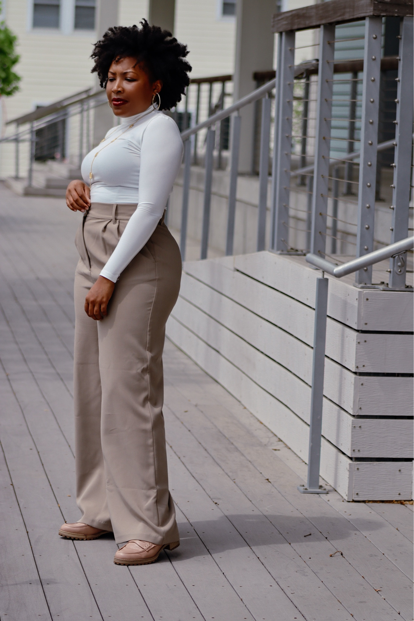 Wide leg hotsell pants work outfit