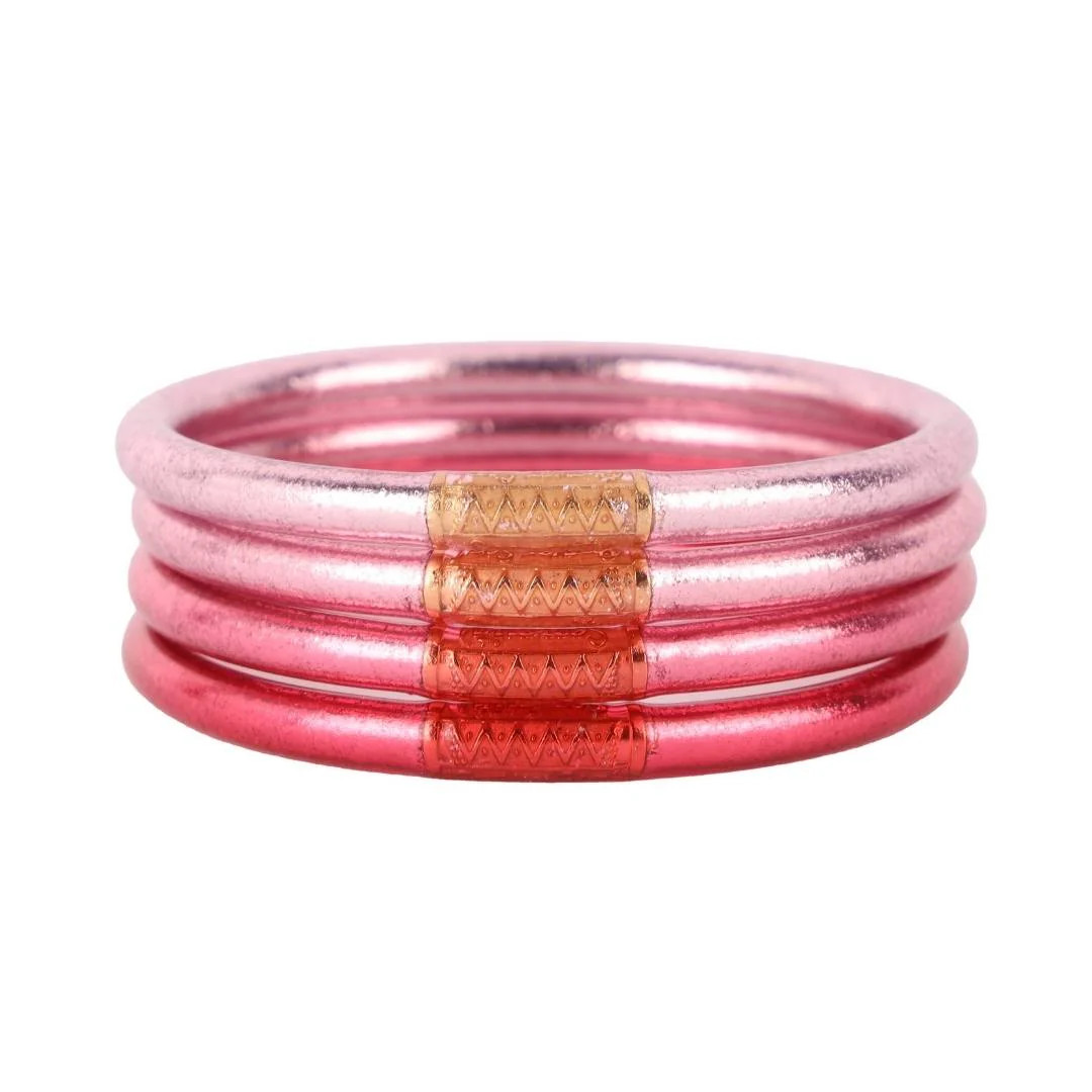 Carousel Pink All Weather Bangles® (AWB®) - Serenity Prayer | BuDhaGirl