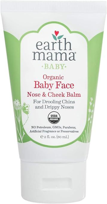 Organic Baby Face Nose & Cheek Balm for Dry Skin by Earth Mama | Natural Petroleum Jelly Alternat... | Amazon (US)