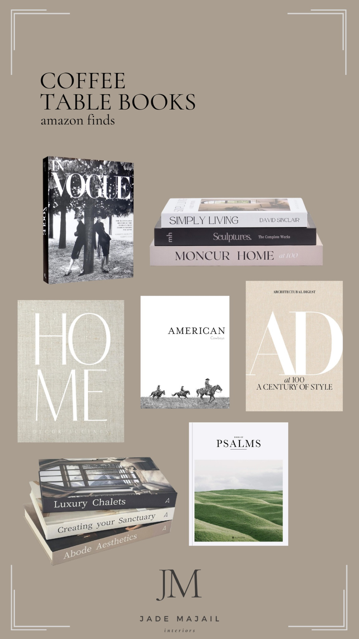 Coffee table books for styling your coffee table! 

#LTKFamily #LTKHome