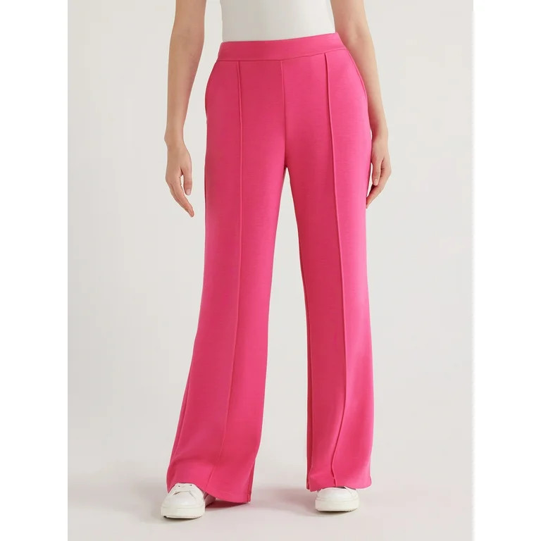 Scoop Women's Scuba Knit Trouser Pants, Sizes XS-XXL | Walmart (US)