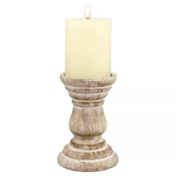 Stonebriar Beach House Pillar Candle Holder - CKK Home Decor | Target