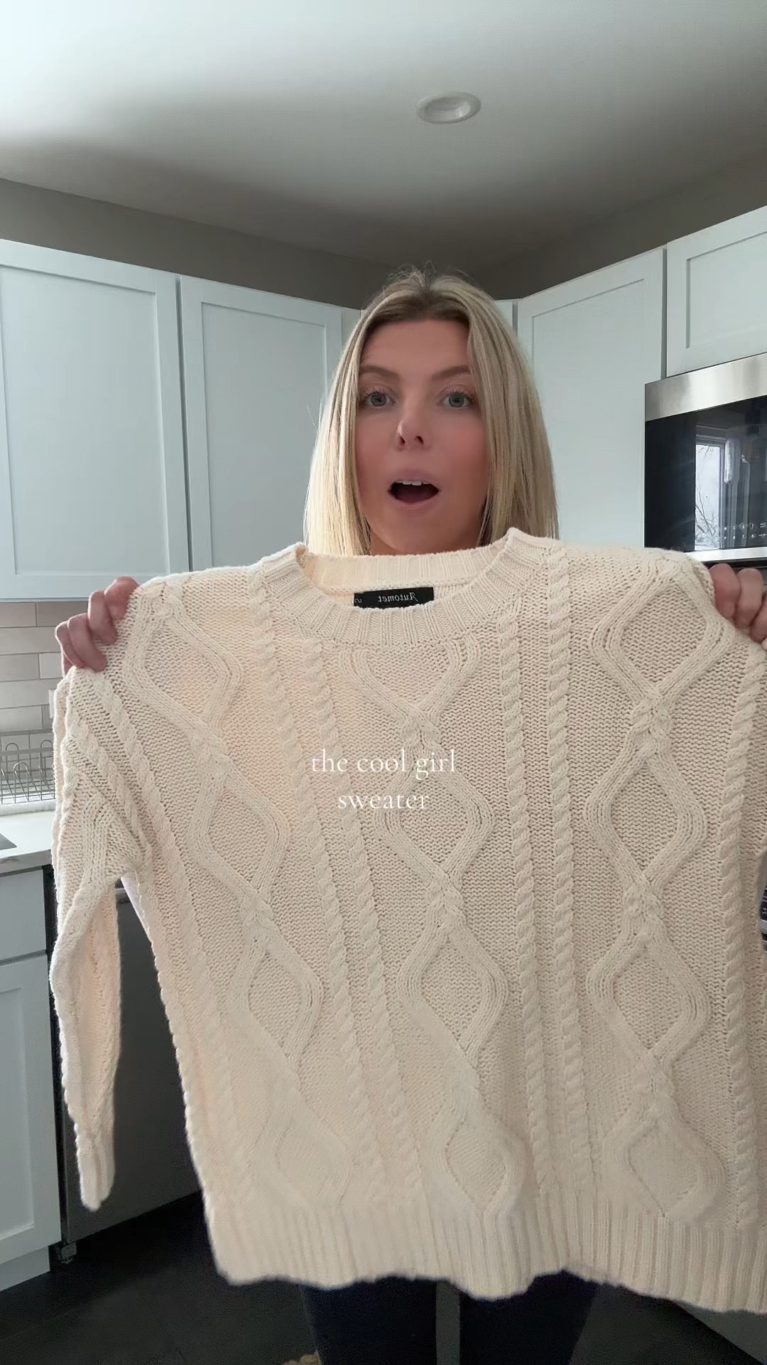the best sweater 🧸 such a good material and fit! Size small #sweater #oversizedsweater #winteroutfits #winterfashion 

#LTKGiftGuide #LTKootd #LTKHoliday