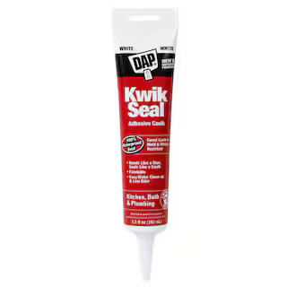 Kwik Seal 5.5 oz. White Kitchen and Bath Adhesive Caulk | The Home Depot