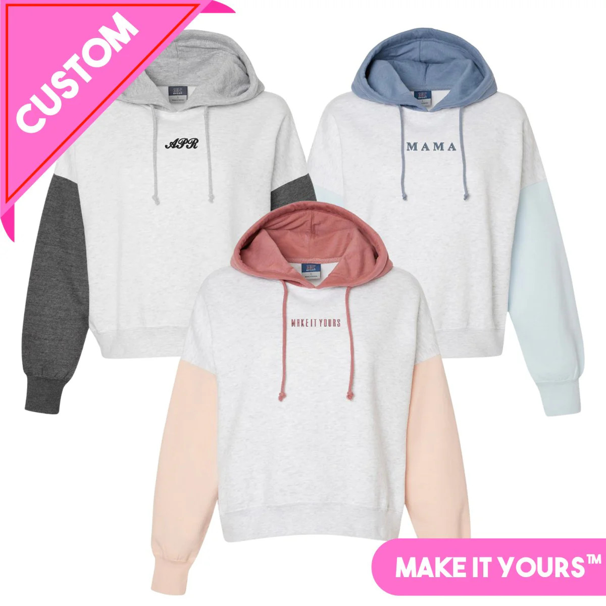 Make It Yours™ Colorblock Hoodie | United Monograms