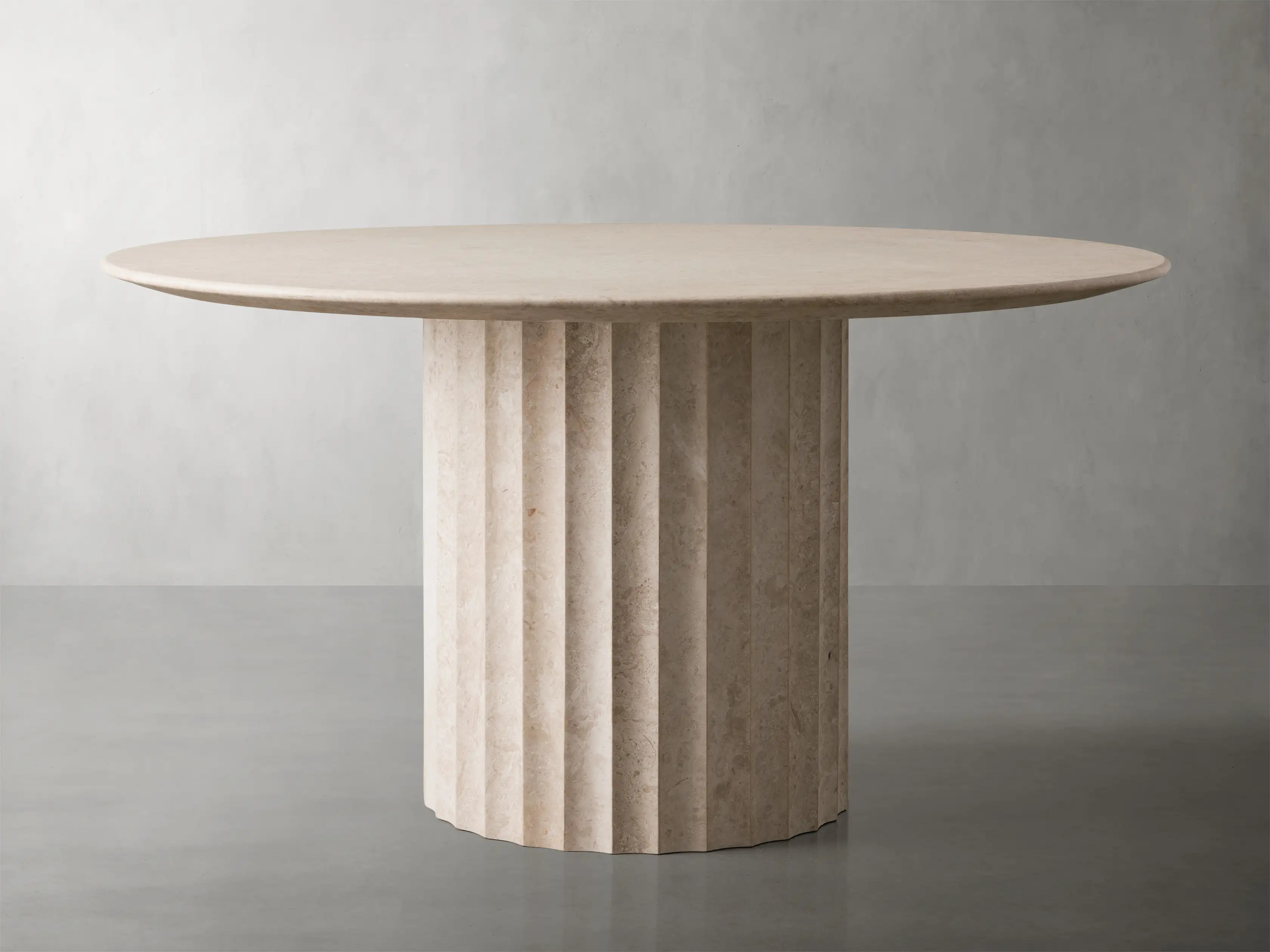Danae Round Stone Dining Table | Arhaus