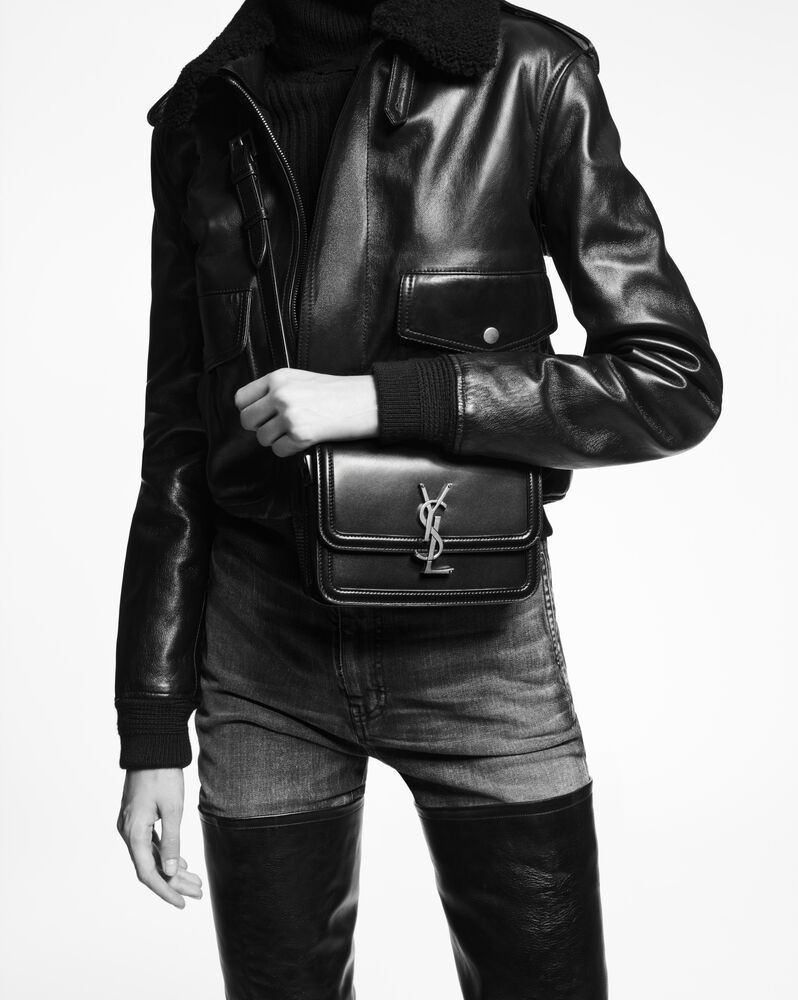 SAINT LAURENT MONOGRAM SMALL SATCHEL BAG WITH FRONT FLAP AND PIVOTING METAL YSL CLOSURE, FEATURIN... | Saint Laurent Inc. (Global)