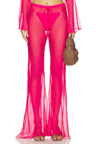 Shani Shemer Kairo Wide Leg Pants in Fuchsia from Revolve.com | Revolve Clothing (Global)