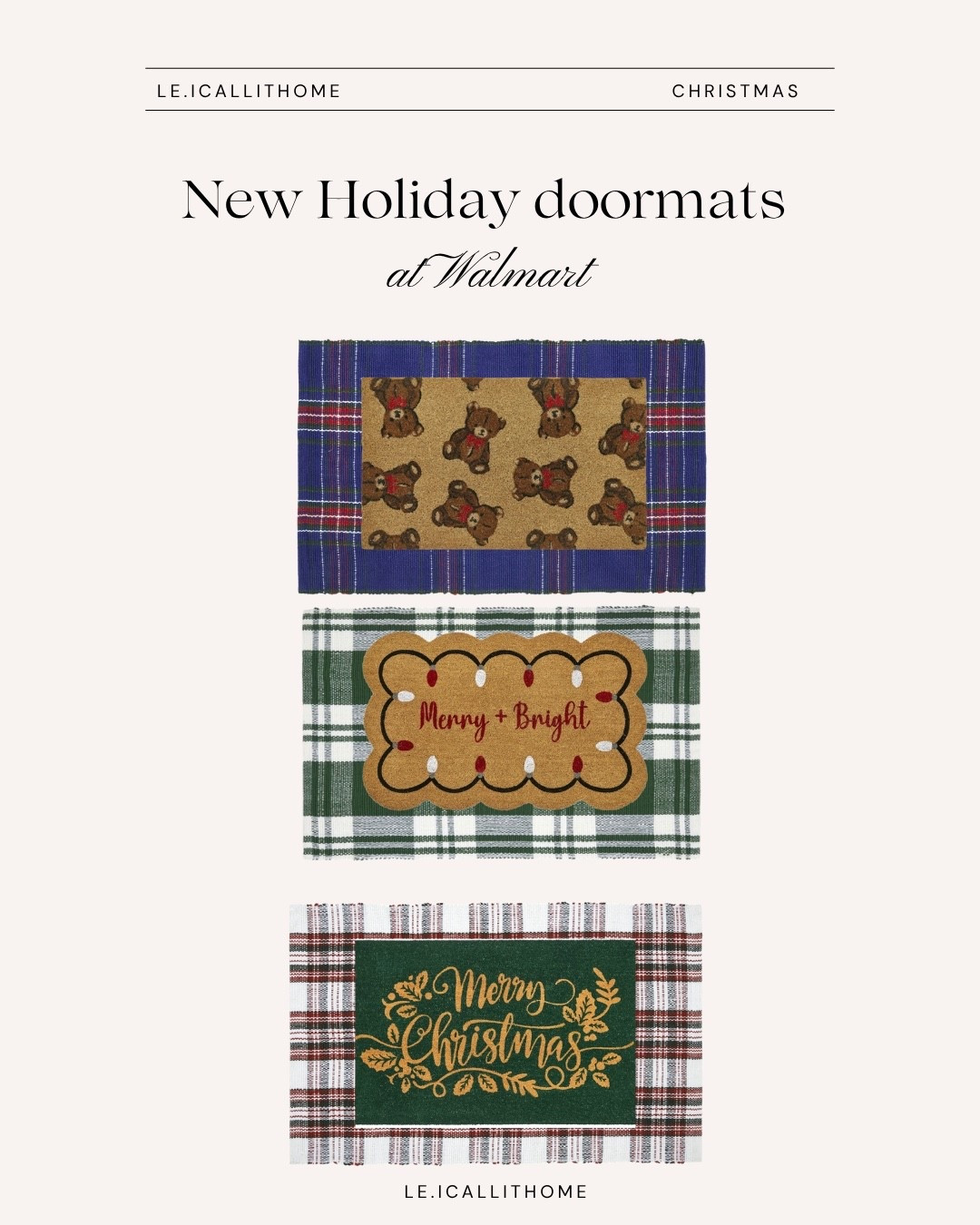 New Holiday doormats at Walmart 🎄✨🧸

#LTKHome #LTKSeasonal