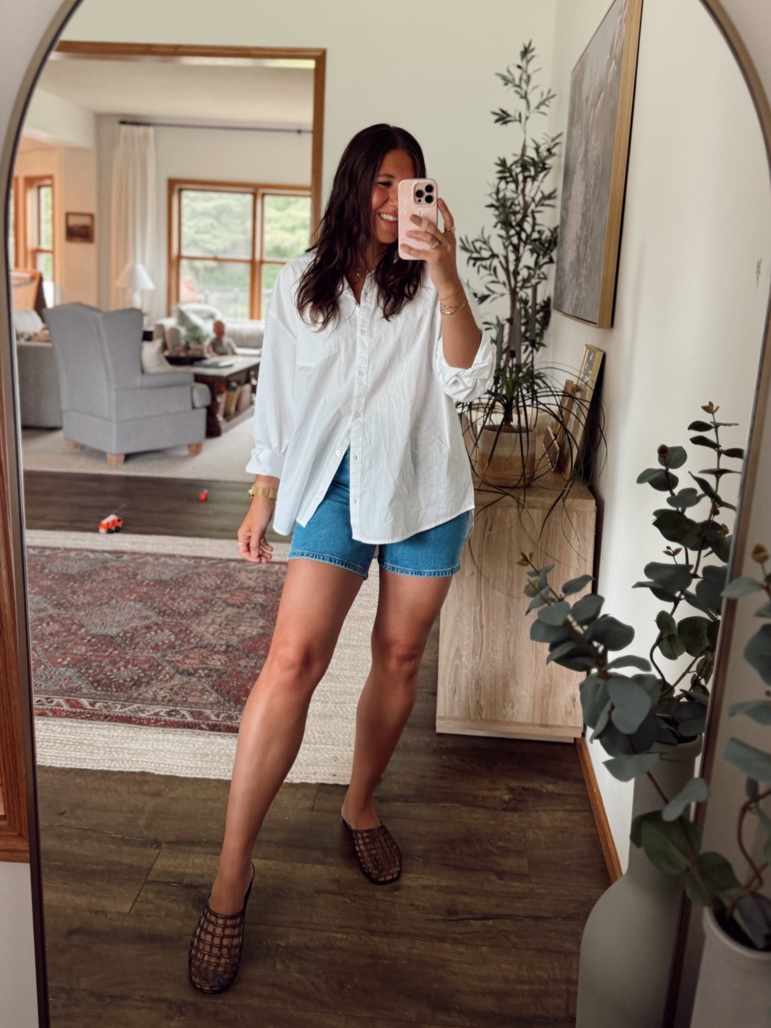 Oversized boyfriend button down - new closet staple! Small

#oldnavystyle old navy style

#LTKootd #LTKgrwm #LTKSaleAlert
