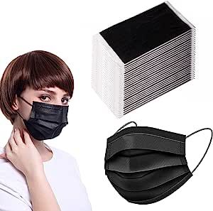 50PCS Disposable Face Safety Mask-Individually Packaged-3Ply Safety Face Mask for Protection-Adju... | Amazon (US)