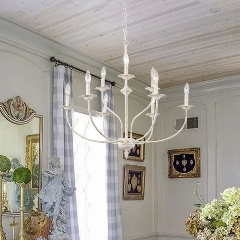 Maroneia 9 - Light Candle Style Classic / Traditional Chandelier | Wayfair Professional