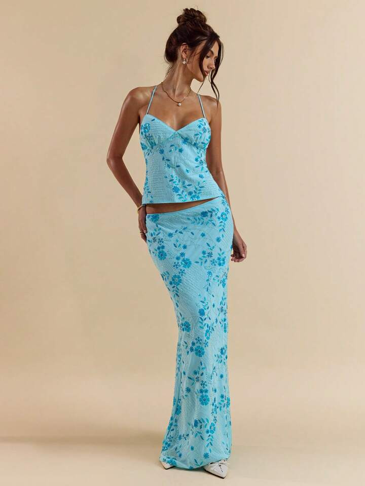 SHEIN BAE Women's Minimalist Stylish A-Line Skirt, Suitable For Summer Birthday Dresses For Women Women Formal | SHEIN