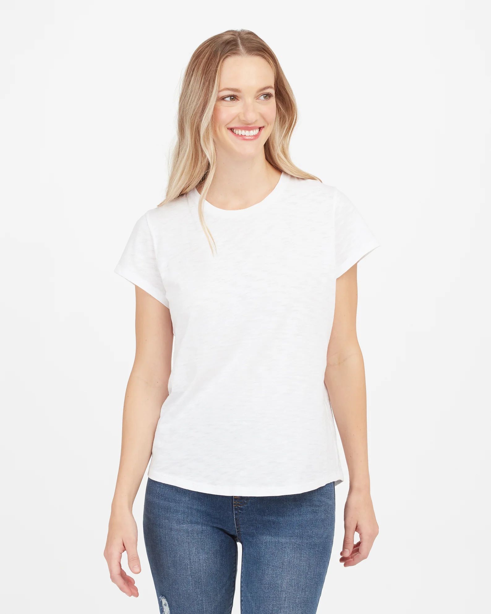 Pima Cotton Crew Neck Tee | Spanx