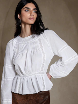 Nellie Cotton Blouse | Banana Republic (US)