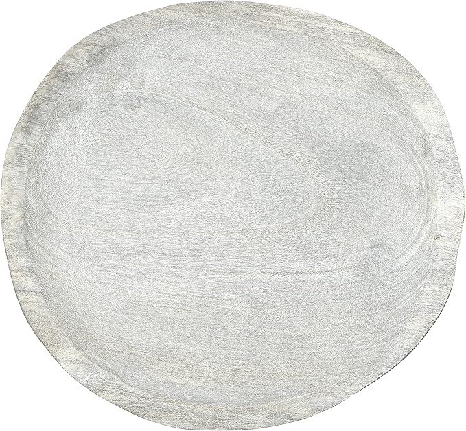 Amazon.com: Creative Co-Op Decorative Paulownia Wood Gray Wash Tray, Assorted Grey, Assorted Desi... | Amazon (US)