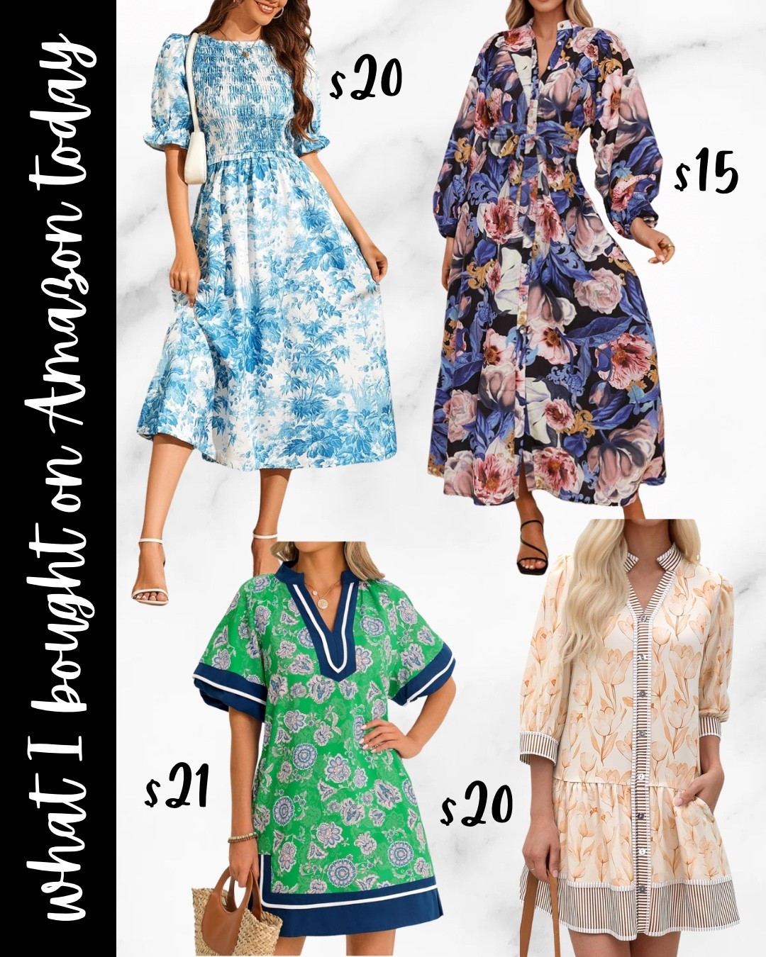 Amazon is serving deals this morning!

Grabbed these 4 dresses for spring!

More color options in 3 of them and many sizes available 

#LTKSaleAlert #LTKdayinmylife